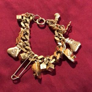 6” gold plated charm bracelet